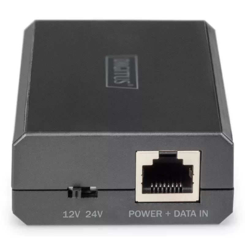 DIGITUS Gigabit Ethernet PoE sadalītājs 802.3af/at/bt Izejas: 12V/4.25A 24V/2.125A 51W