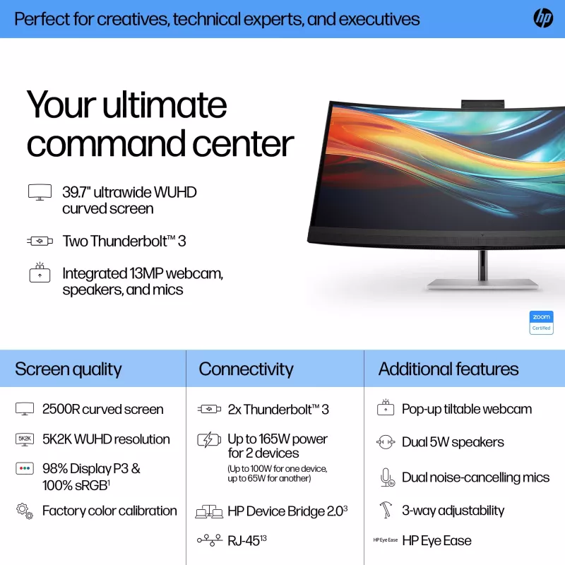 HP Series 7 Pro 39.7 collu 5K2K konferenču monitors-740pm
