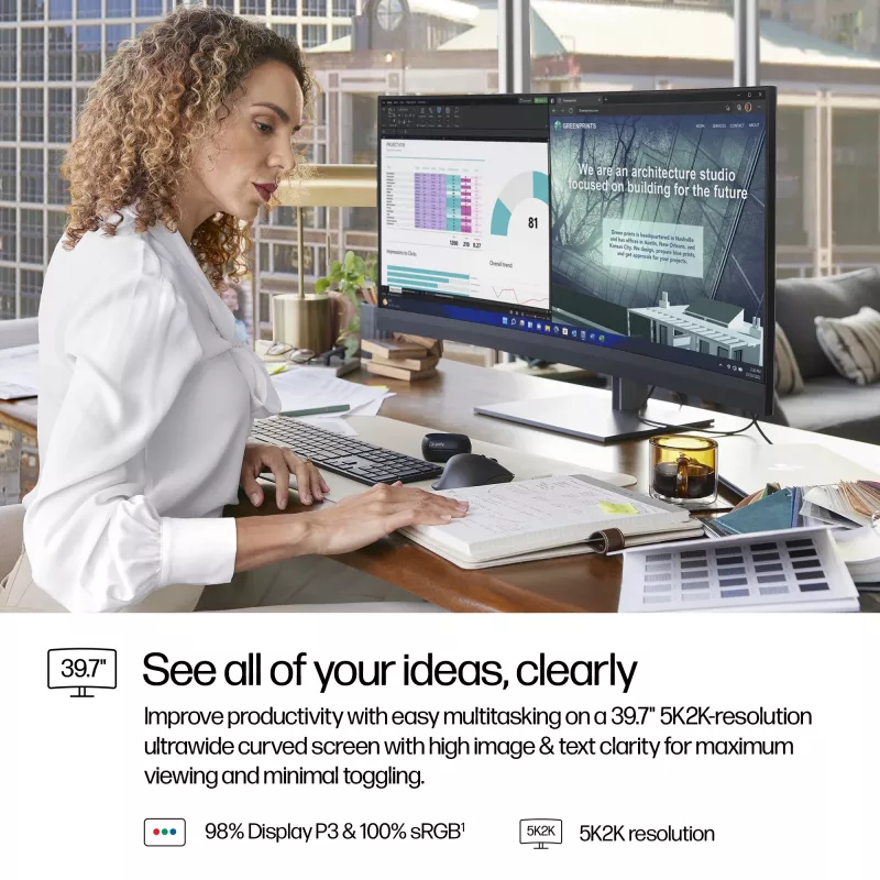 HP Series 7 Pro 39.7 collu 5K2K konferenču monitors-740pm