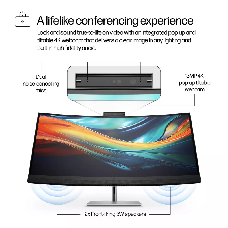 HP Series 7 Pro 39.7 collu 5K2K konferenču monitors-740pm