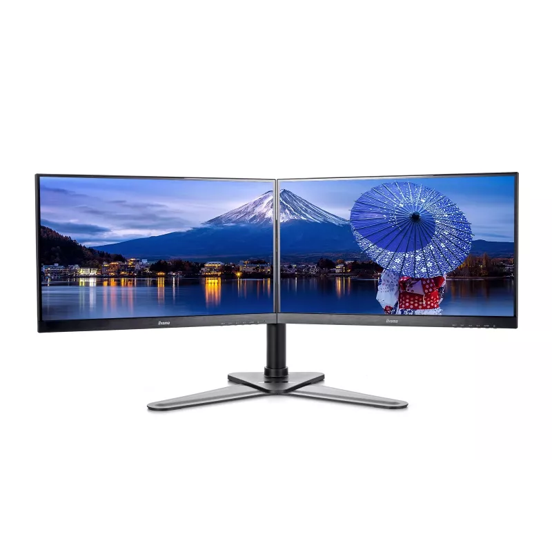 iiyama DS1002D-B1 monitora stiprinājums / statīvs 76.2 cm (30 collu) galdam Melns
