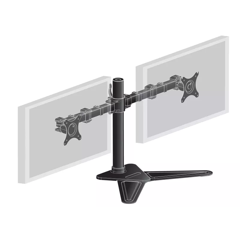 iiyama DS1002D-B1 monitora stiprinājums / statīvs 76.2 cm (30 collu) galdam Melns