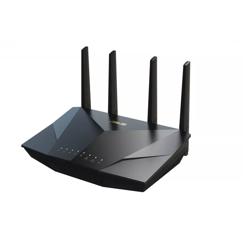 ASUS RT-AX5400 bezvadu maršrutētājs Gigabit Ethernet Divjoslu (2.4 GHz / 5 GHz) Melns