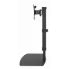 Monitora galda statīvs GEMBIRD MS-D1ST-02 — regulējams augstumā, pilnas kustības, 17–32 collu ekrāniem, maks. 8 kg, VESA 75x75–100x100, melns