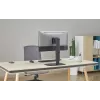 Monitora galda statīvs GEMBIRD MS-D1ST-02 — regulējams augstumā, pilnas kustības, 17–32 collu ekrāniem, maks. 8 kg, VESA 75x75–100x100, melns
