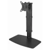 Monitora galda statīvs GEMBIRD MS-D1ST-02 — regulējams augstumā, pilnas kustības, 17–32 collu ekrāniem, maks. 8 kg, VESA 75x75–100x100, melns