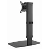 Monitora galda statīvs GEMBIRD MS-D1ST-02 — regulējams augstumā, pilnas kustības, 17–32 collu ekrāniem, maks. 8 kg, VESA 75x75–100x100, melns