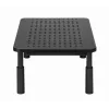 Monitora statīvs GEMBIRD MS-TABLE-D-01 — augstumā regulējams galda paaugstinājums ar 1 atvilktni, tērauda, 140 mm augstums, balsta 1 displeju, 20 kg ietilpība