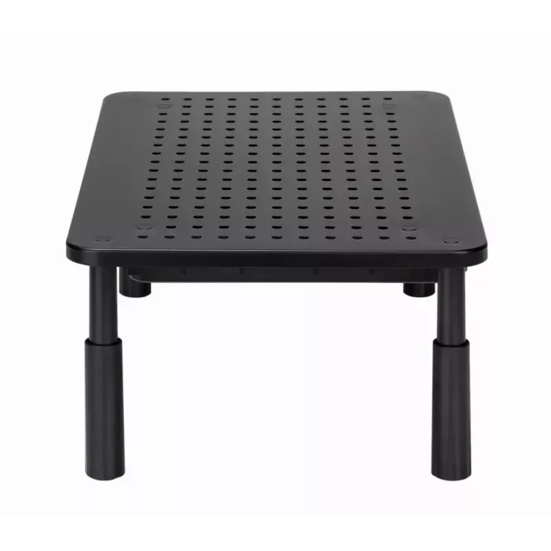 Monitora statīvs GEMBIRD MS-TABLE-D-01 — augstumā regulējams galda paaugstinājums ar 1 atvilktni, tērauda, 140 mm augstums, balsta 1 displeju, 20 kg ietilpība