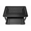 Monitora statīvs GEMBIRD MS-TABLE-D-01 — augstumā regulējams galda paaugstinājums ar 1 atvilktni, tērauda, 140 mm augstums, balsta 1 displeju, 20 kg ietilpība