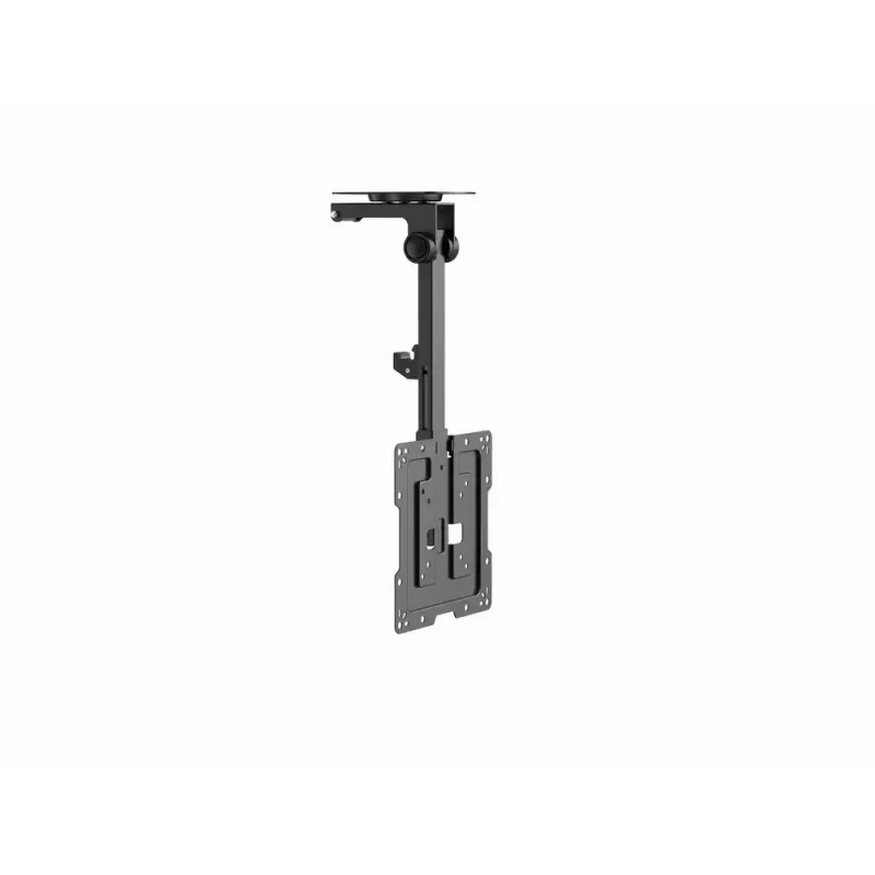 Griestu TV stiprinājums GEMBIRD CM-55ST-01 — pilnas kustības griestu stiprinājums 23–55 collu (75x75–400x400 VESA), līdz 20 kg, melns