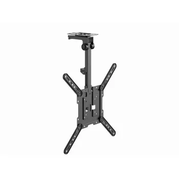 Griestu TV stiprinājums GEMBIRD CM-55ST-01 — pilnas kustības griestu stiprinājums 23–55 collu (75x75–400x400 VESA), līdz 20 kg, melns