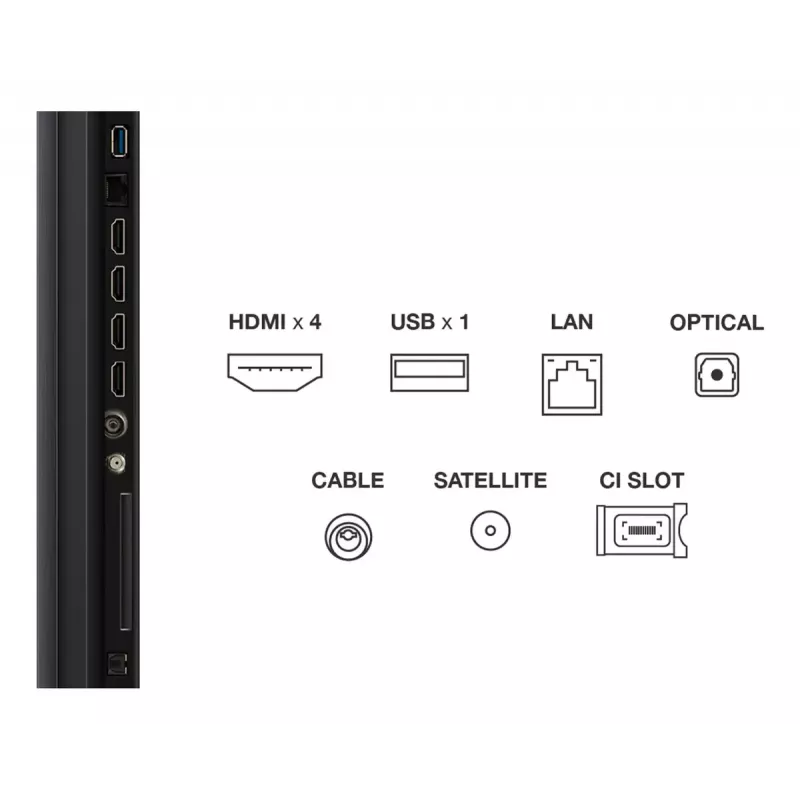 TCL 65C7K TV 165,1 cm (65 collas) 4K Ultra HD Smart TV Wi-Fi Metālisks 2600 cd/m²