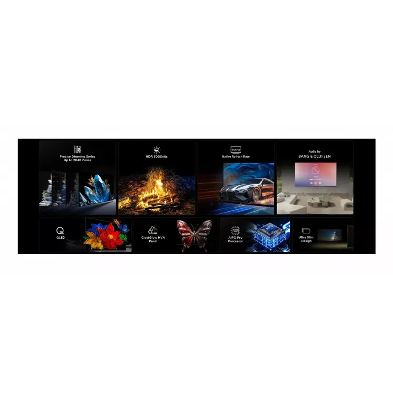 TCL 65C7K TV 165,1 cm (65 collas) 4K Ultra HD Smart TV Wi-Fi Metālisks 2600 cd/m²