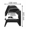 Bosch GCL 2-15 līnijas/punkta līmeņrādis 15 m 650 nm (