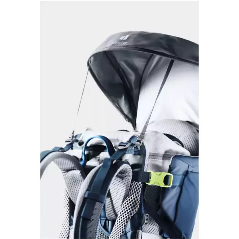 Bērnu pārnēsājamā mugursoma DEUTER Kid Comfort poliamīds zila, maks. slodze 22 kg, svars 3,23 kg, izmēri 72×43×34 cm