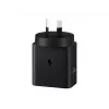 Sienas lādētājs Samsung EP-T4511 45W USB‑C PD 3.0, 100–240V, melns, viedtālrunim un planšetdatoram