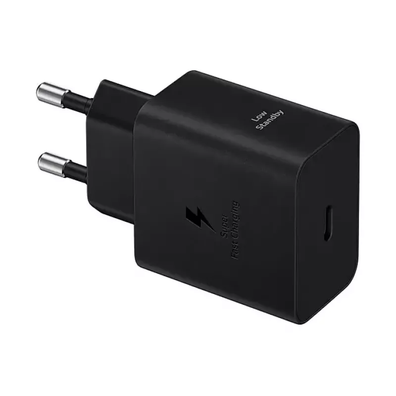 Sienas lādētājs Samsung EP-T4511 45W USB‑C PD 3.0, 100–240V, melns, viedtālrunim un planšetdatoram