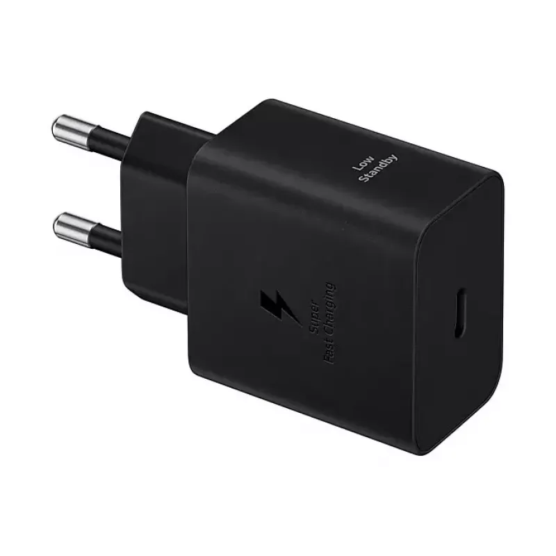 Sienas lādētājs Samsung EP-T4511 45W USB‑C PD 3.0, 100–240V, melns, viedtālrunim un planšetdatoram