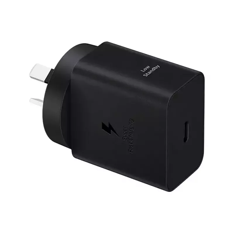 Sienas lādētājs Samsung EP-T4511 45W USB‑C PD 3.0, 100–240V, melns, viedtālrunim un planšetdatoram