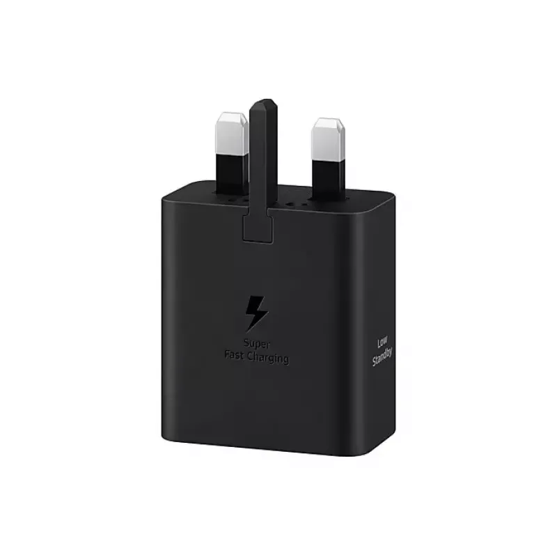 Sienas lādētājs Samsung EP-T4511 45W USB‑C PD 3.0, 100–240V, melns, viedtālrunim un planšetdatoram
