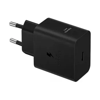 Sienas lādētājs Samsung EP-T4511 45W USB‑C PD 3.0, 100–240V, melns, viedtālrunim un planšetdatoram