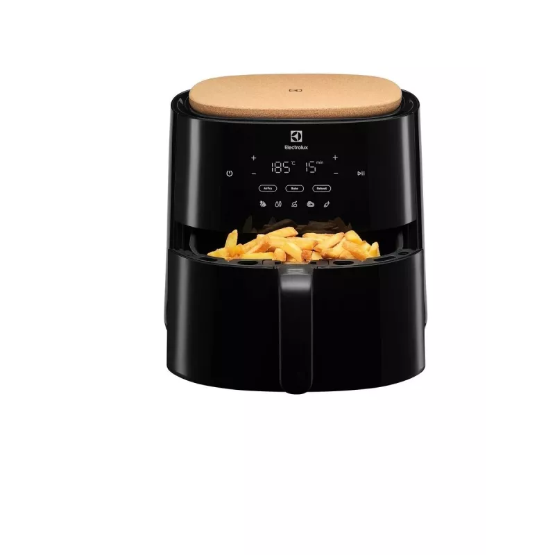Karstā gaisa fritieris Electrolux EAF5B — 5 L, 1500 W, līdz 200 °C, 8 programmas, skārienvadība, LED displejs