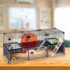 Grauzēju būris FERPLAST Multipla hamster large 107.5×37.5×42 cm, metāls, melns