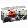 Grauzēju būris FERPLAST Multipla hamster large 107.5×37.5×42 cm, metāls, melns