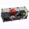 Grauzēju būris FERPLAST Multipla hamster large 107.5×37.5×42 cm, metāls, melns