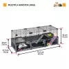 Grauzēju būris FERPLAST Multipla hamster large 107.5×37.5×42 cm, metāls, melns