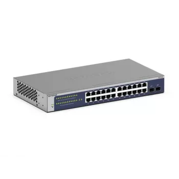 NETGEAR GS724Tv6 pārvaldāms L2+/L3 Gigabit Ethernet (10/100/1000) 1U zils, pelēks