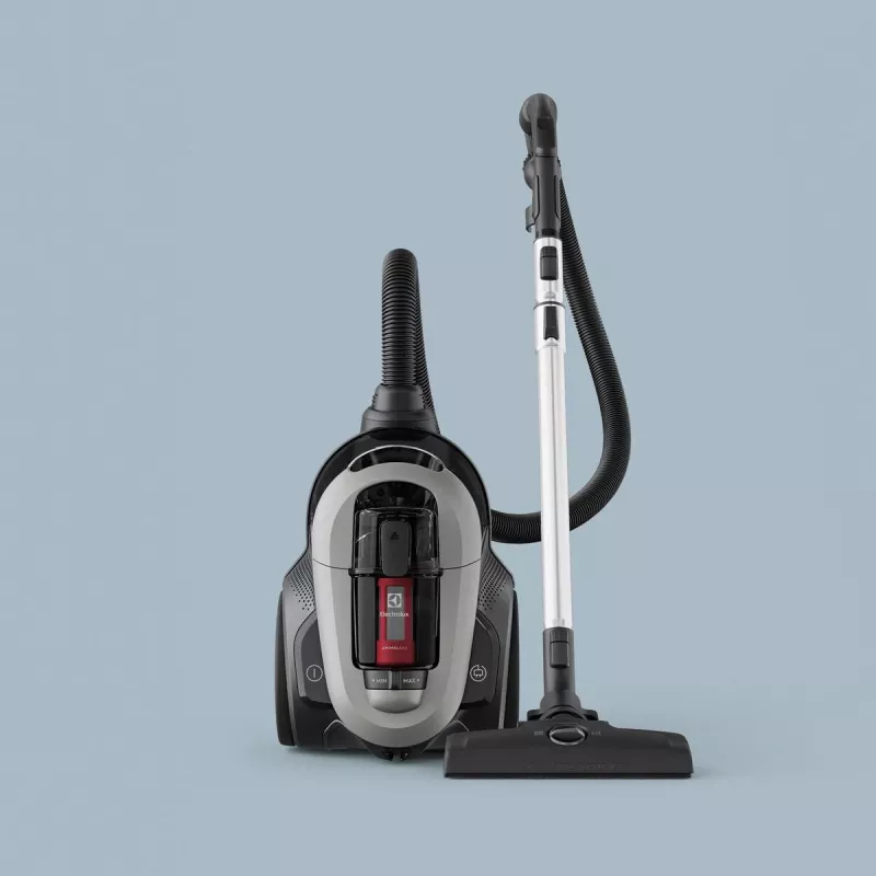 Putekļu sūcējs Electrolux EL61A4UG, bezmaisa sausais putekļu sūcējs, 700 W maks., 170 W sūkšanas jauda, 9 m vads, 12 m darbības rādiuss, pelēks