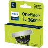 Skūšanās asmeņi Philips Norelco OneBlade QP410/50 — 1 maināma galviņa, melna, mazgājama, nomainīt pēc 4 mēnešiem