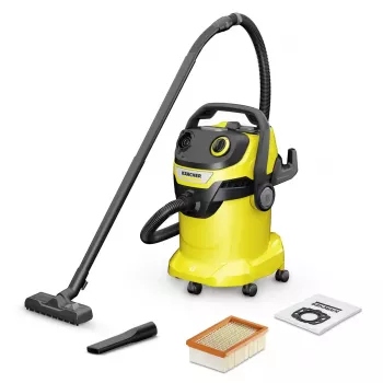 Slapjais un sausais putekļsūcējs Karcher WD 5 V-25/5/22, 25 L, 1100 W, 5 m kabelis, 2,2 m šļūtene