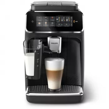 Espresso automāts Philips EP3341/50 pilnībā automātisks, 1,8 L ūdens tvertne, 275 g pupiņu tvertne, 0,26 L piena tvertne, 15 bāri, keramikas dzirnaviņas