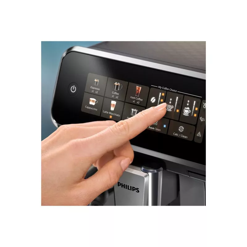 Espresso automāts Philips EP3341/50 pilnībā automātisks, 1,8 L ūdens tvertne, 275 g pupiņu tvertne, 0,26 L piena tvertne, 15 bāri, keramikas dzirnaviņas