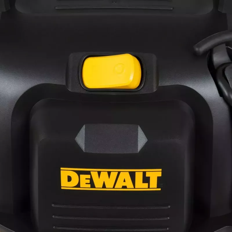 Putekļu sūcējs DeWalt AT-DXV20P — 20 l mitrā un sausā tīrīšana, 230 V, 15 kPa vakuums, HEPA filtrs, 3 m kabelis