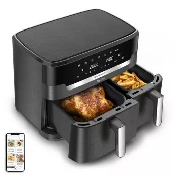 Tefal Easy Fry Dual XXL EY942HE0 fritieris Dubultā 11 L Brīvstāvošs 2020 W Karstā gaisa fritieris Pelēks