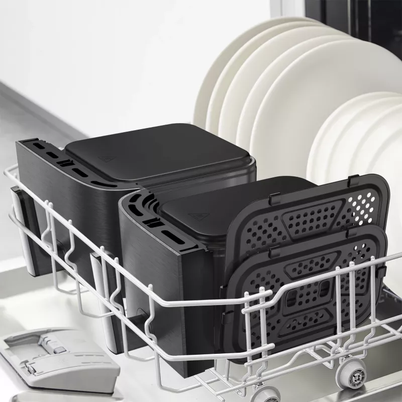 Tefal Easy Fry Dual XXL EY942HE0 fritieris Dubultā 11 L Brīvstāvošs 2020 W Karstā gaisa fritieris Pelēks
