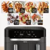 Tefal Easy Fry Dual XXL EY942HE0 fritieris Dubultā 11 L Brīvstāvošs 2020 W Karstā gaisa fritieris Pelēks