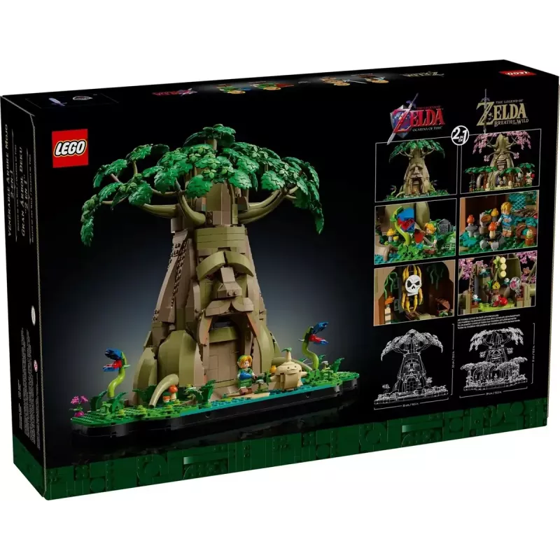 LEGO komplekts The Legend of Zelda Lielais Deku koks 2-in-1 (77092) — 2500 detaļas, 4 minifigūras, 330 mm augstums