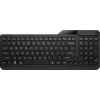 Bezvadu tastatūra HP 475 Dual-Mode — pilna izmēra QWERTY, RF + Bluetooth 5.3, ciparu tastatūra, melna, 376×153×19 mm