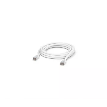 Tīkla komutācijas kabelis UBIQUITI UACC-CABLE-PATCH-OUTDOOR-5M-W, RJ-45 Cat5e, vītais vara, 5 m, balts, S/UTP