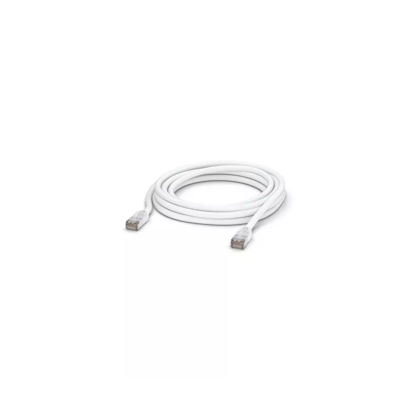 Tīkla komutācijas kabelis UBIQUITI UACC-CABLE-PATCH-OUTDOOR-5M-W, RJ-45 Cat5e, vītais vara, 5 m, balts, S/UTP