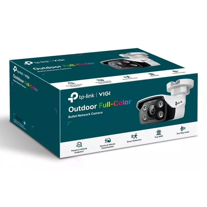 IP drošības kamera TP-Link VIGI C350 (2,8 mm) — 2880×1620, 90° HFOV, 30 fps, vadu, āra, pie sienas stiprināma
