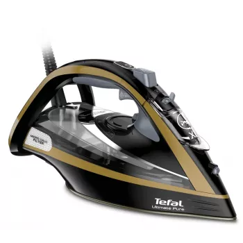 Tefal FV9865E0 gludeklis Sausais un tvaika gludeklis Durilium Autoclean gludekļa virsma 3000 W Melns, Zelts