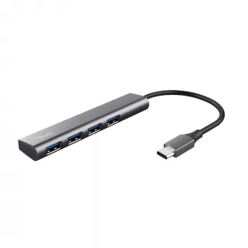 Trust Halyx USB 3.2 Gen 1 (3.1 Gen 1) Type-A 5 Mbit/s pelēks