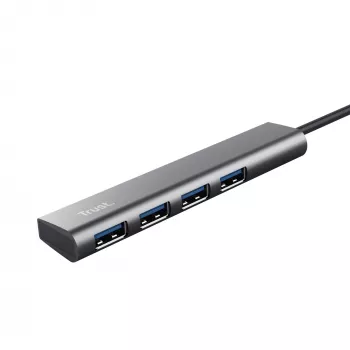 Trust Halyx USB 3.2 Gen 1 (3.1 Gen 1) Type-A 5 Mbit/s pelēks