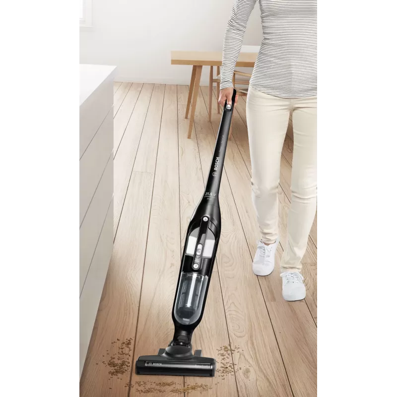 Bosch BBH32101 bezvada putekļsūcējs/elektriskā slota 2-in-1 bezvada putekļsūcējs Ar bateriju Sausā tīrīšana Bez maisiņa Melns